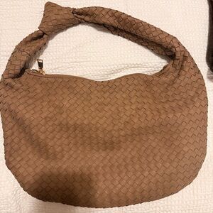 Melie Bianco Brigitte Large Woven Shoulder Bag